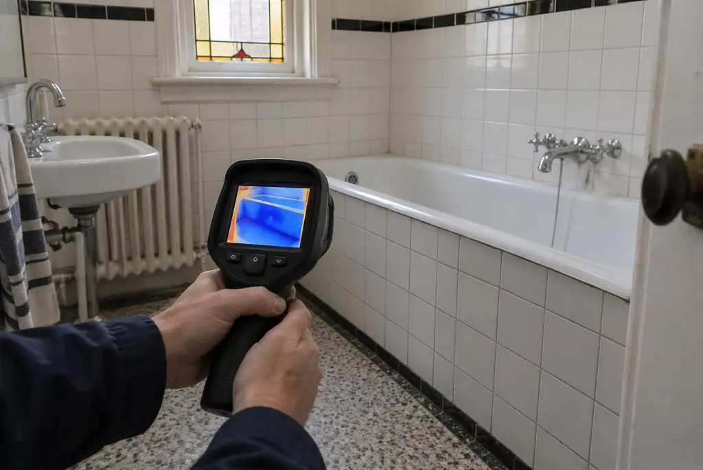 Lekdetectie Brummen – onderzoek in een badkamer van een oudere woning